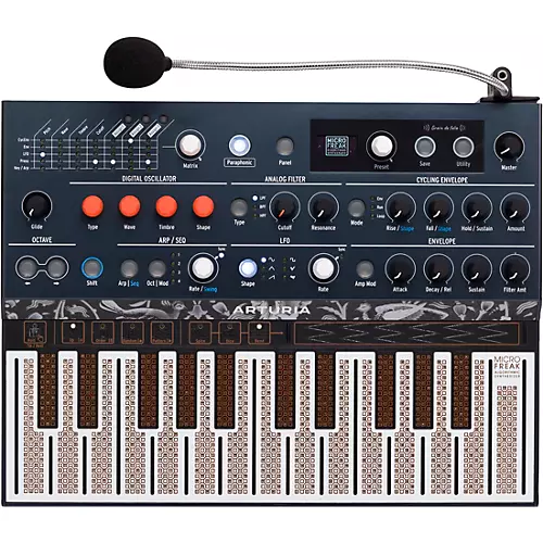 Arturia MicroFreak Hybrid Synthesizer and Gooseneck Mic