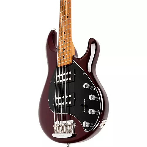 Ernie Ball Music Man StingRay Special 5 HH 5-String Bass Guitar Translucent Oxblood