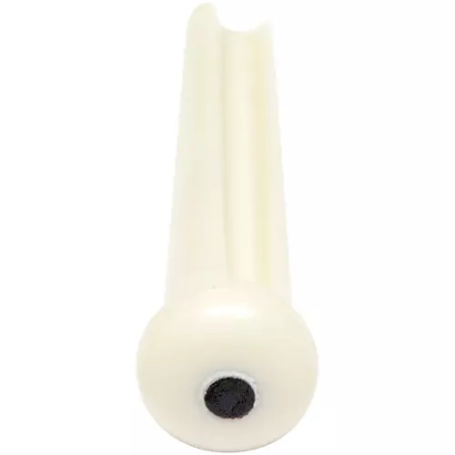 Graph Tech Tusq Ivory Acoustic Guitar Bridge Pins Black White Dot