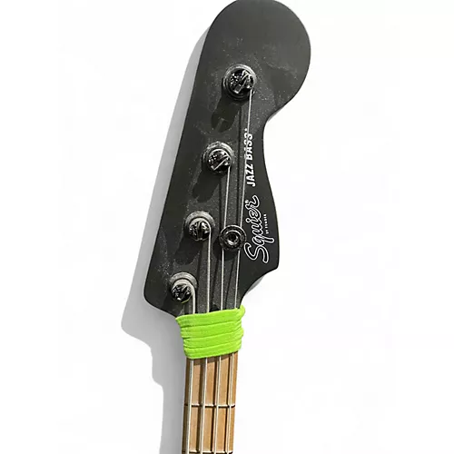 Used Squier Contemporary Jazz Bass Metallic Gray Electric Bass Guitar Metallic Gray