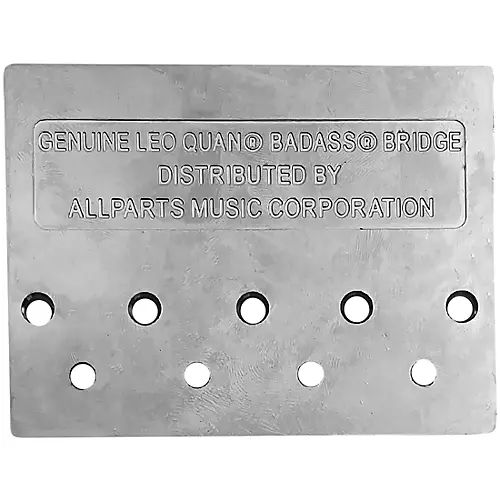 Leo Quan Badass II 4-String Bass Bridge, Grooved Saddles Nickel