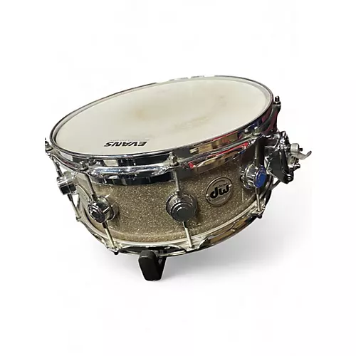 Used DW 14X6.5 Collector's Series FinishPly Top Edge Snare BROKEN GLASS Drum BROKEN GLASS 213