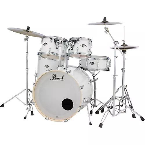Pearl Export Standard 5-Piece Drum Set with Hardware Pure White