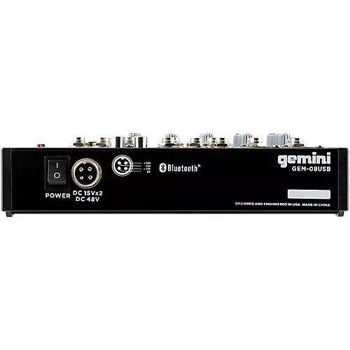 Gemini GEM-08 USB 8 Channel USB mixer With Bluetooth
