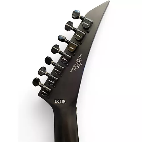 Used Jackson RRX24-MG7 Black with Silver Pinstripes Solid Body Electric Guitar Black with Silver Pinstripes