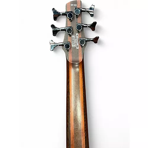 Used Ibanez SR506 6 String brown mahogany Electric Bass Guitar brown mahogany