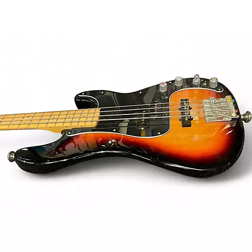 Used 2018 Fender Deluxe Active Precision Bass 3 Tone Sunburst Electric Bass Guitar 3 Tone Sunburst
