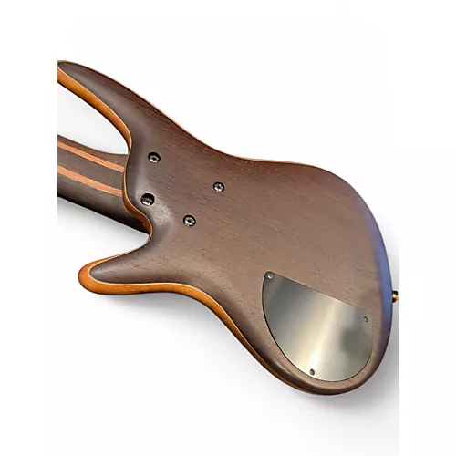 Used Ibanez PRESTIGE SR5006E Natural Electric Bass Guitar Natural