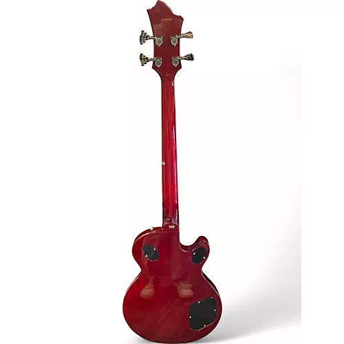 Used Hagstrom Viking Left Handed 2 Tone Sunburst Electric Bass Guitar 2 Tone Sunburst