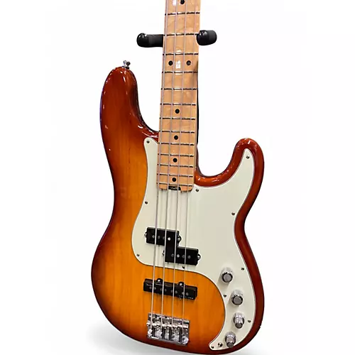 Used Fender American Elite Precision Bass Tobacco Sunburst Electric Bass Guitar Tobacco Sunburst