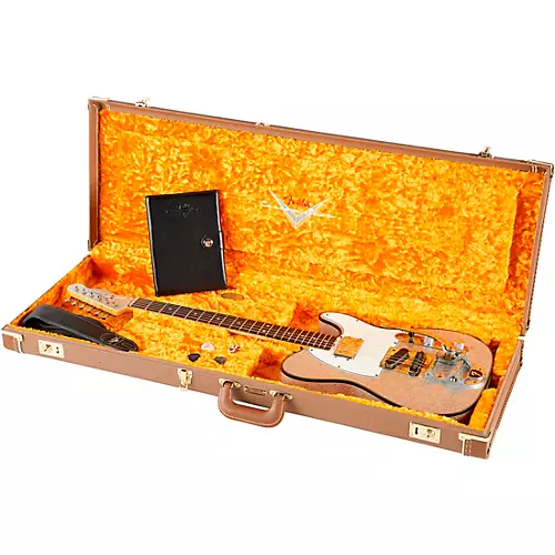 Fender Custom Shop Limited-Edition CuNiFe Telecaster Custom Journeyman Relic Electric Guitar Aged Gold Sparkle