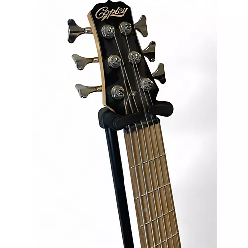 Used Copley 6 String Bass Natural Electric Bass Guitar Natural