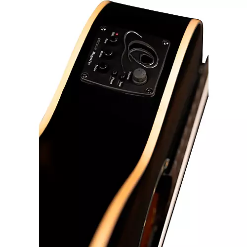 Ortega RCE125SN Family Series Thinline Acoustic-Electric Classical Guitar Satin Black