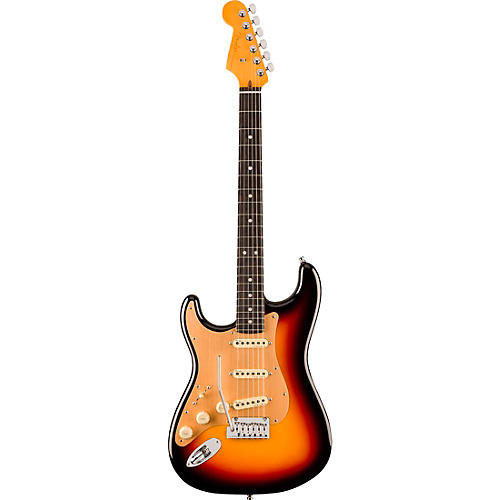 Fender American Ultra II Stratocaster Left-Hand Ebony Fingerboard Electric Guitar Texas Tea
