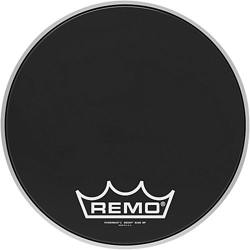 Remo Powermax 2 Ebony Crimplock Bass Drum Head 20 in.