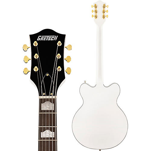 Gretsch Guitars G5422GLH Electromatic Classic Hollowbody Double-Cut With Gold Hardware Left-Handed Electric Guitar Snow Crest White