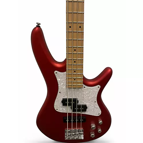 Used Ibanez MEZZO SRMD200 4 STRING Metallic Red Electric Bass Guitar Metallic Red