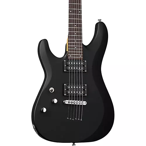 Schecter Guitar Research C-6 Deluxe Left-Handed Electric Guitar Satin Black