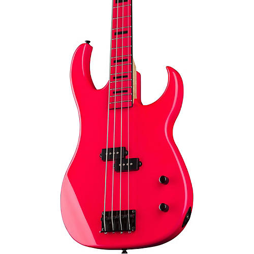 Dean Custom Zone 4-String Bass Guitar Fluorescent Pink