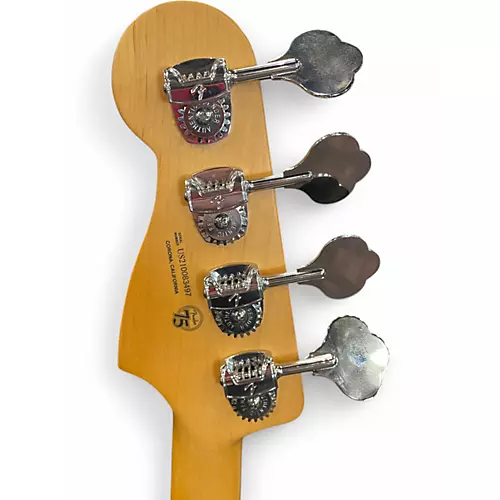 Used 2021 Fender American Professional II Precision Bass Vintage White Electric Bass Guitar Vintage White