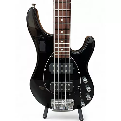 Used Ernie Ball Music Man Sterling 5 String Black Electric Bass Guitar Black