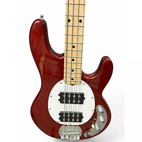 Used Sterling by Music Man Sub Stingray Ray4HH Candy Apple Red Electric Bass Guitar Candy Apple Red