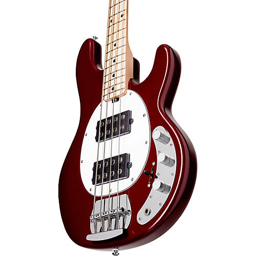 Sterling by Music Man StingRay Ray4HH Maple Fingerboard Electric Bass Candy Apple Red