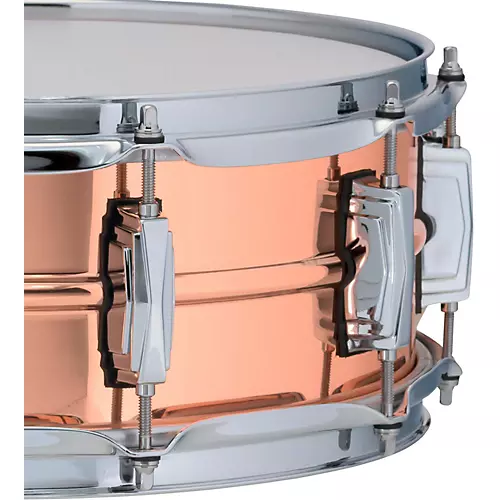 Ludwig Copper Phonic Smooth Snare Drum 14 x 6.5 in. Raw Smooth Finish with Imperial Lugs