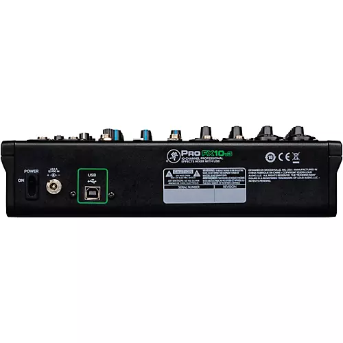 Mackie ProFX10v3 10-Channel Mixer With Gator Mixer Bag and Cables