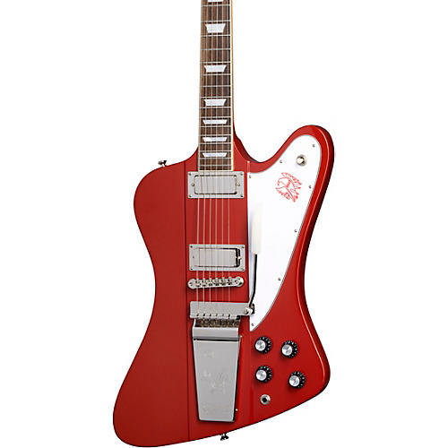 Epiphone 1963 Firebird V Maestro Vibrola Electric Guitar Ember Red
