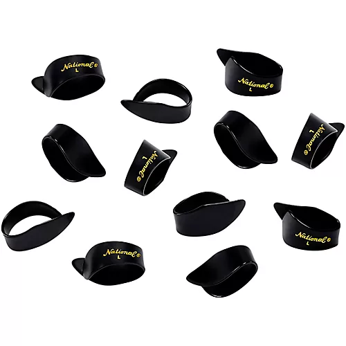 D'Addario National Thumb Pick, Large Black Celluloid 12-Pack