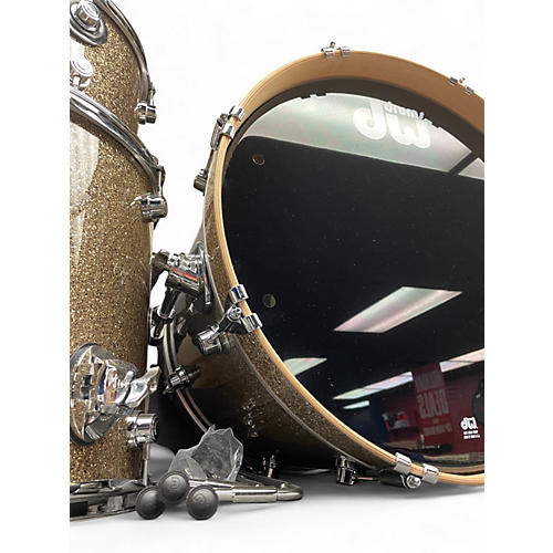 Used 2024 DW 3 Piece Performance Series Ginger Glitter Drum Kit Ginger Glitter