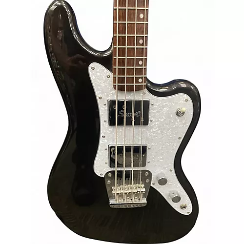 Used Squier Paranormal Rascal HH Metallic Black Electric Bass Guitar Metallic Black