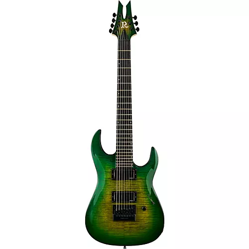 B.C. Rich Andy James Signature 7-String EverTune Electric Guitar Trans Green Burst