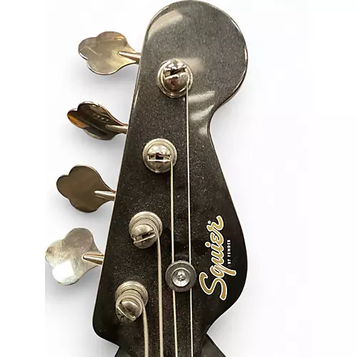 Used Squier Paranormal Rascal HH Metallic Black Electric Bass Guitar Metallic Black
