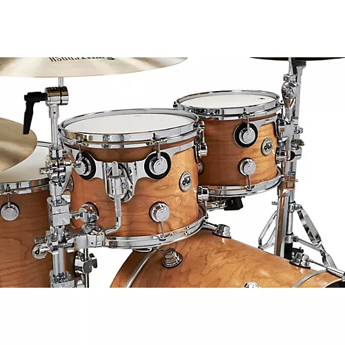 DW 4-Piece Collectors Series Cherry Shell Pack With Chrome Hardware Satin Natural