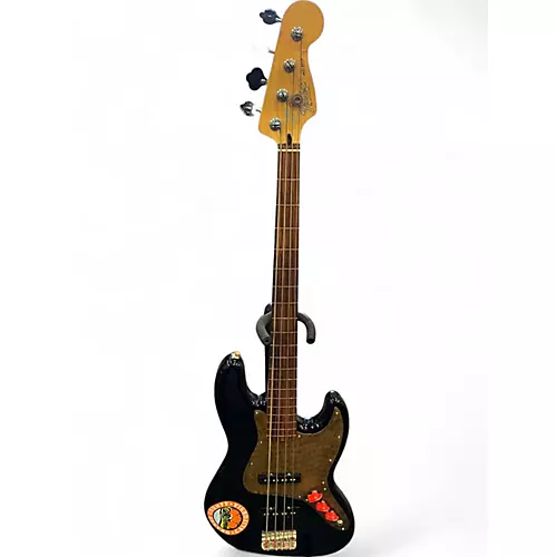 Used Fender Standard Jazz Bass Fretless Black Electric Bass Guitar Black