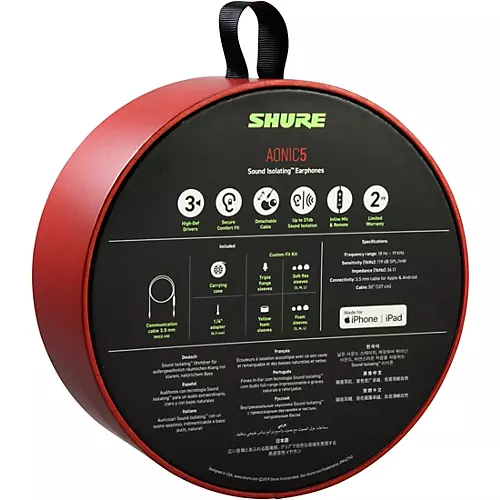 Shure AONIC 5 Sound Isolating Earphones Crystal Clear