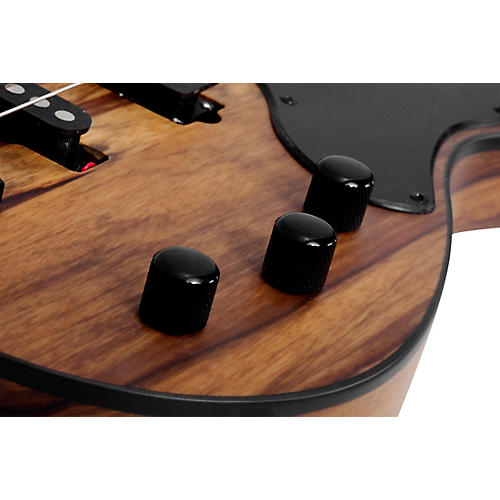 Schecter Guitar Research Model-T 4 Exotic Black Limba Electric Bass Satin Natural