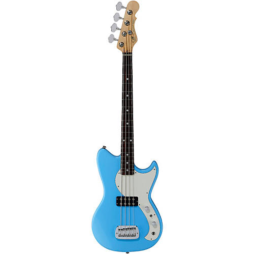 G&L Fullerton Deluxe Fallout Shortscale Electric Bass Himalayan Blue