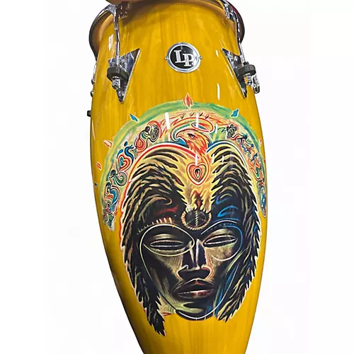 Used LP Santana Africa Speaks Conga 12.50 in. Yellow Lacquer Conga