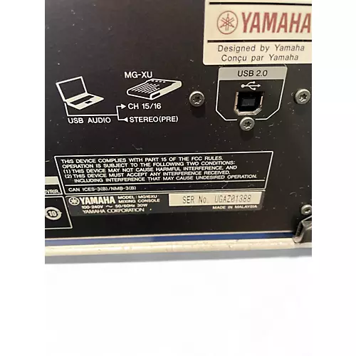 Used Yamaha MG16XU Unpowered Mixer