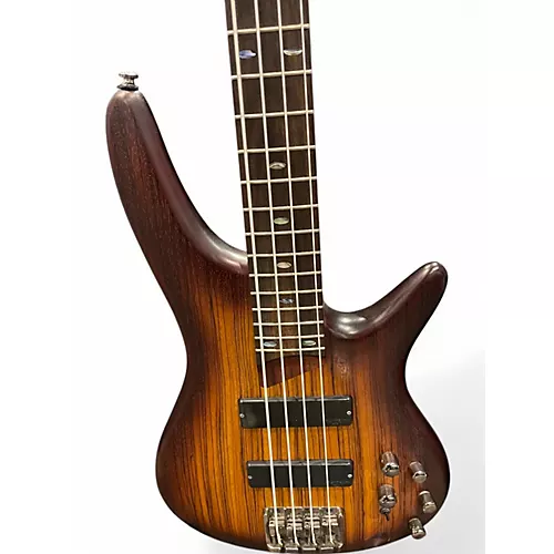 Used Ibanez SR500ZW Flat Brown Burst Electric Bass Guitar Flat Brown Burst