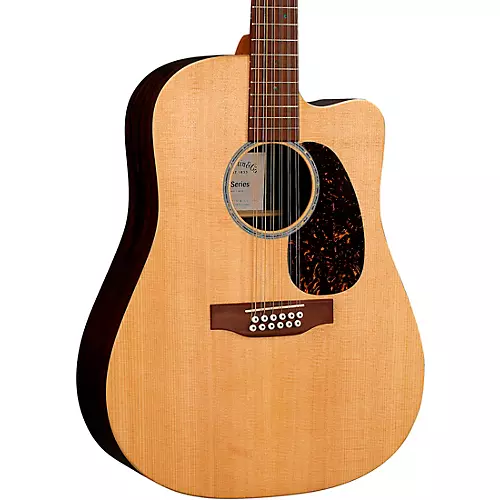 Martin X Series Brazilian HPL 12-String Dreadnought Acoustic-Electric Guitar Natural