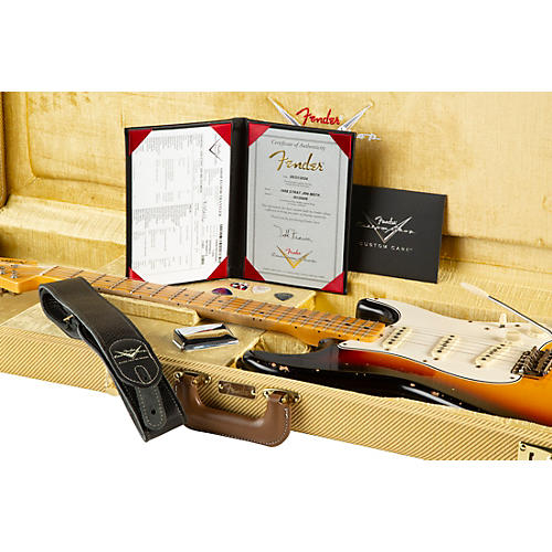 Fender Custom Shop 1958 Stratocaster Journeyman Relic Electric Guitar Masterbuilt by Todd Krause Black