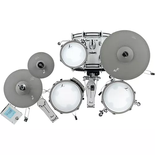 EFNOTE mini Acoustic Designed Electronic Drum Set White Sparkle