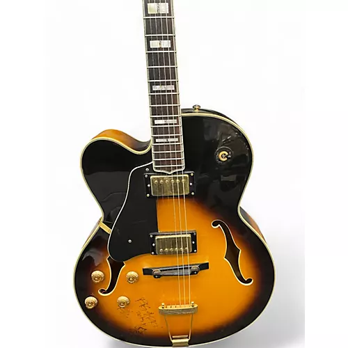 Used Samick Hj650 left handed 2 Color Sunburst Electric Guitar 2 Color Sunburst