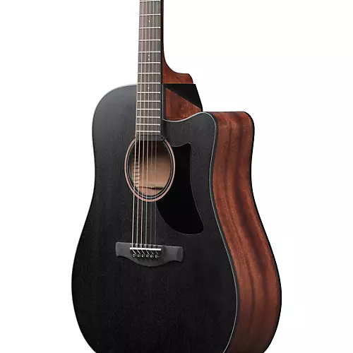 Ibanez AAD190CE Advanced Cutaway All-Okoume Dreadnought Acoustic-Electric Guitar Weathered Black