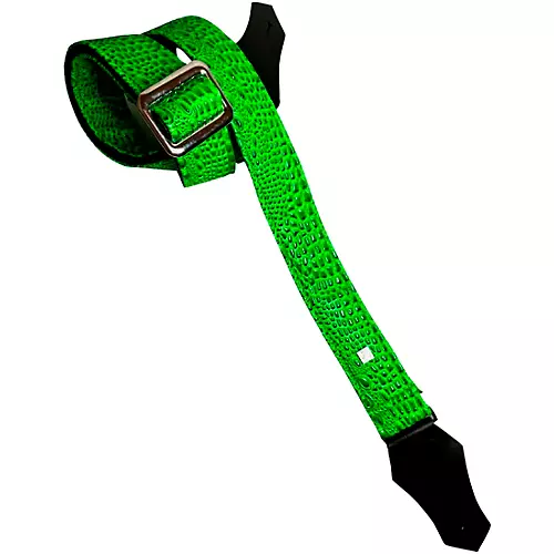 Get'm Get'm Aussie Gator Guitar Strap Black 2 in.