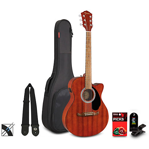 Fender FA-135CE Concert Acoustic-Electric Guitar Pack Sunburst